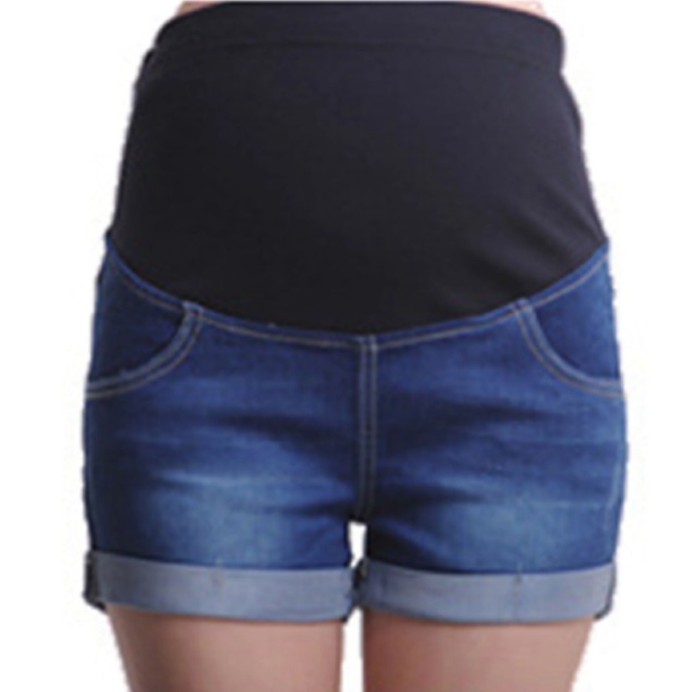 Song Maternity cuffed stretch denim shorts (S)